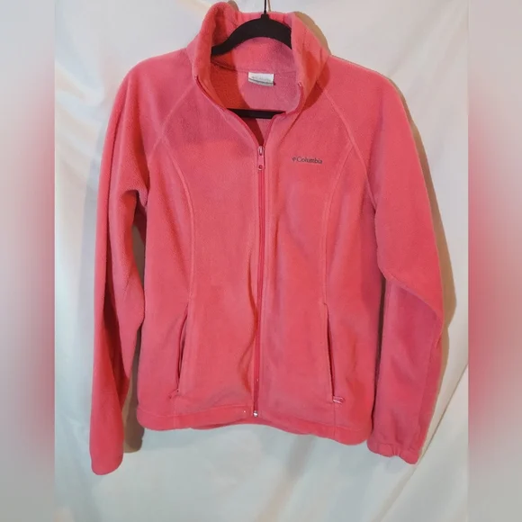 Columbia Women's Cozy Vibrant Pink Fleece Ski Jacket - Picture 1 of 6